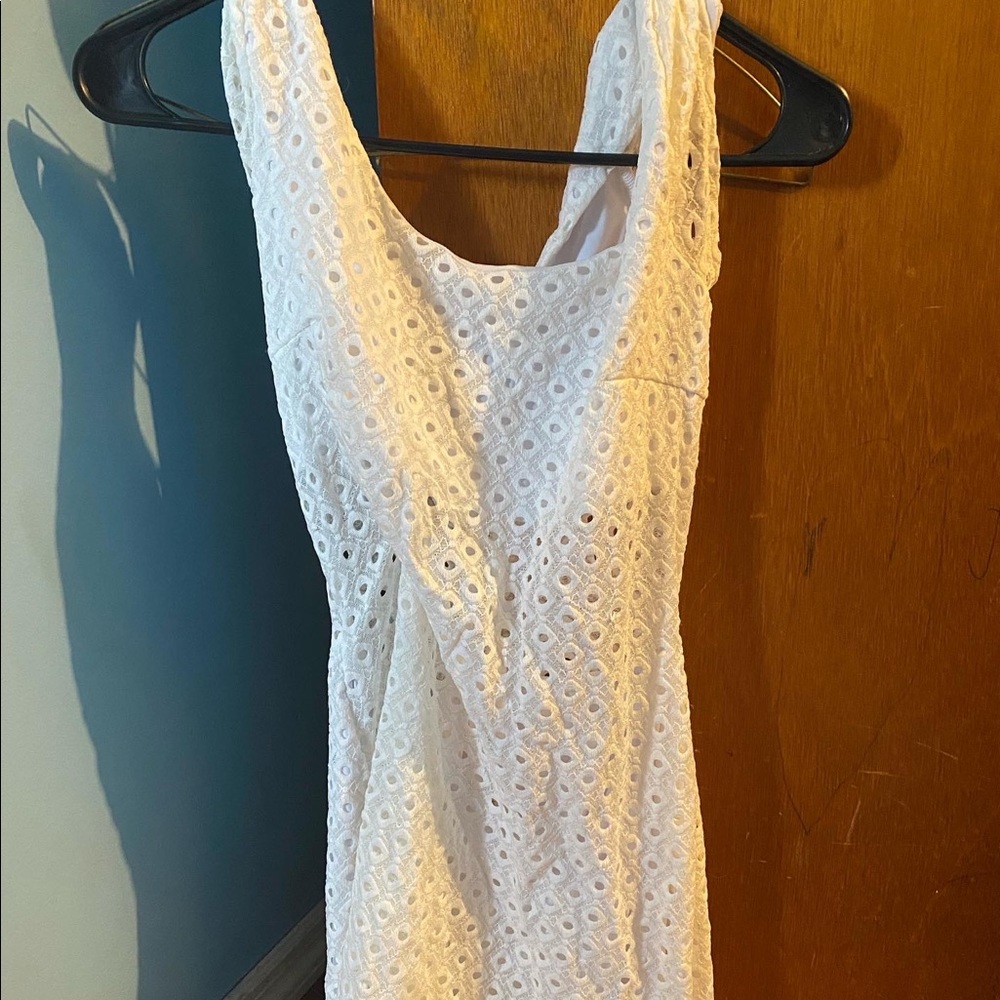 White bubble Dress, BEBE brand, size small
